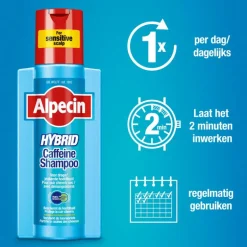 Alpecin Hybrid Cafeïne Shampoo 250 ML