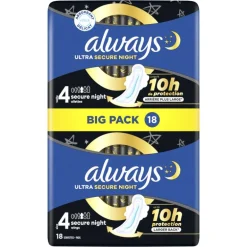 Always Maandverband Ultra Secure Night Wings Big Pack
