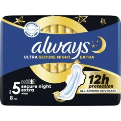 Always Maandverband Ultra Secure Night Extra Wings