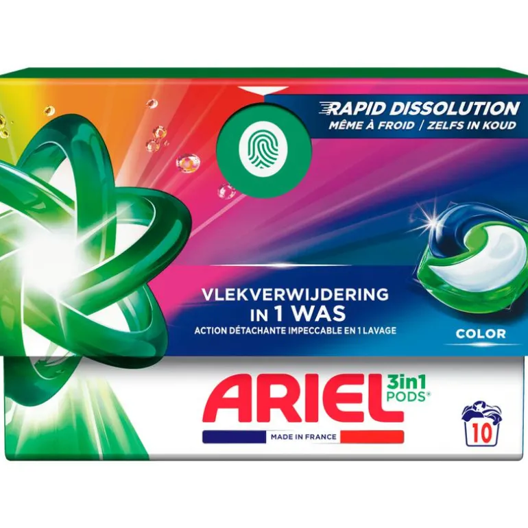 Ariel 3in1 pods color wasmiddelcapsules 10ct