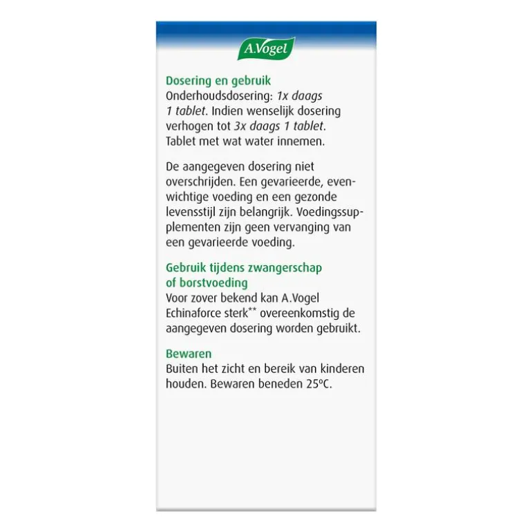 A.Vogel Echinaforce Sterk 60 tabletten