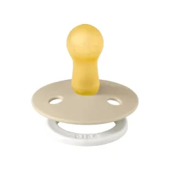 BIBS Glow in the dark Fopspeen Two Pack Natuurlijk Rubber Blush/Vanilla Maat 2