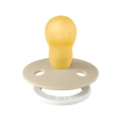 BIBS Glow in the dark Fopspeen Two Pack Natuurlijk Rubber Blush/Vanilla Maat 3