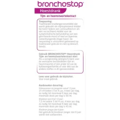 Bronchostop Hoestdrank bij Vastzittende Hoest en Keelpijn 200 ML
