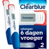 Clearblue Zwangerschapstest Digitaal Ultravroeg 2 Stuks