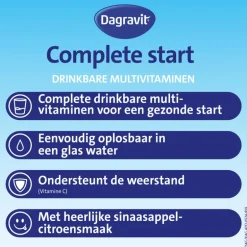 Dagravit Complete Start Kids Multivitamine Citroen 30 stuks