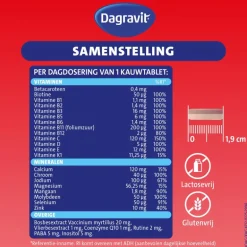 Dagravit Totaal 30 Weerstand & Energie 50 kauwtabletten