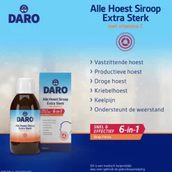 Daro Alle Hoest Siroop Extra Sterk Met Vitamine C 150 ML