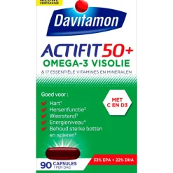 Davitamon Actifit 50+ Omega-3 Visolie Capsules