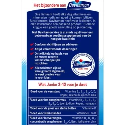 Davitamon Junior 3-12 Kauwtabletten Bananensmaak