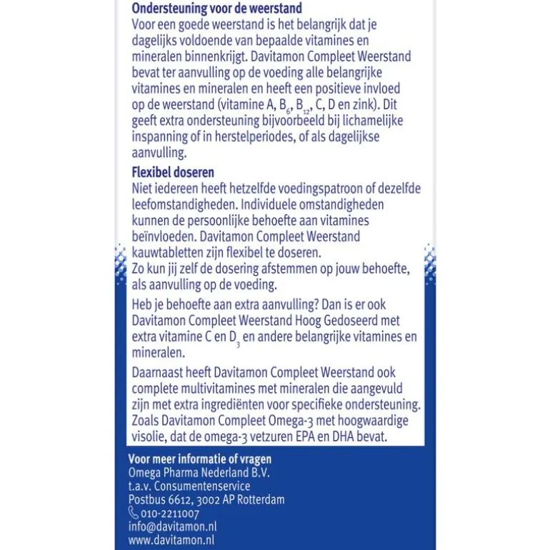 Davitamon Kauw Aardbei 60 NL