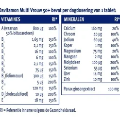 Davitamon Multi Vrouw 50+ 60 stuks