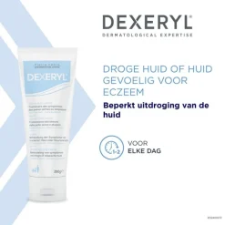 Dexeryl Hydraterende Crème Droge Huid en Eczeem 250 GR