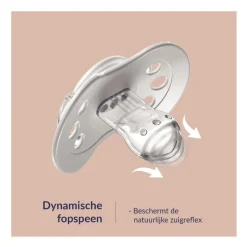 Difrax Dynamic Fopspeen 0-6M Night&Day Girl