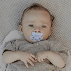 Difrax Fopspeen Natural 6 Maanden Paars BPA-vrij