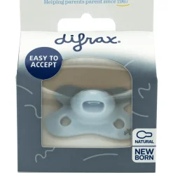 Difrax Fopspeen Natural Newborn Uni Ice BPA-vrij & geschikt voor pasgeboren baby’s
