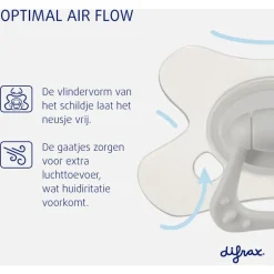 Difrax Fopspeen Naturel Pink Opal 6 Maanden