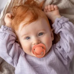 Difrax LOVI Prime Fopspeen Granola/Orange6-18 maanden