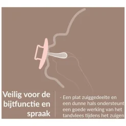 Difrax LOVI Prime Fopspeen Lilac/Violet18+ maanden