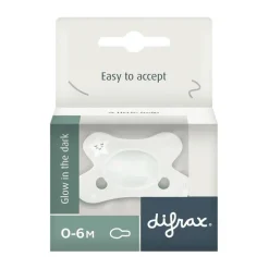 Difrax Natural Fopspeen 0-6 M Glow In The Dark