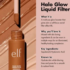 e.l.f. Halo Glow Liquid Filter 6 Tan/Deep
