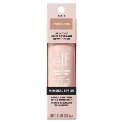 e.l.f. Halo Glow Skin Tint SPF50 9 Medium Cool