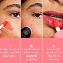 e.l.f. Sheer For It Blush Tint Left on Red