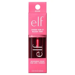 e.l.f. Sheer For It Blush Tint Left on Red