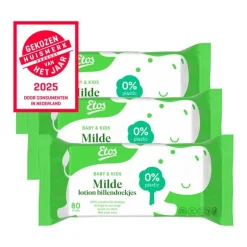 Etos Baby & Kids Milde Lotion Billendoekjes 3x80 Stuks