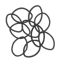 Etos Elastieken Metaalvrij Zwart 10St