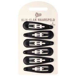 Etos Klikklak Zwart 6St