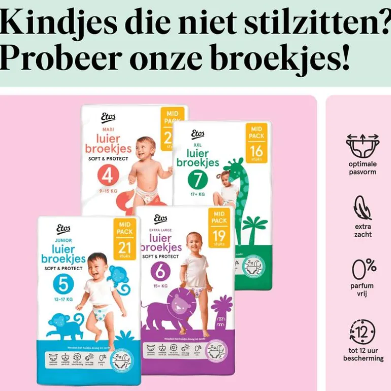 Etos Luiers Maat 7 Maandbox 144st