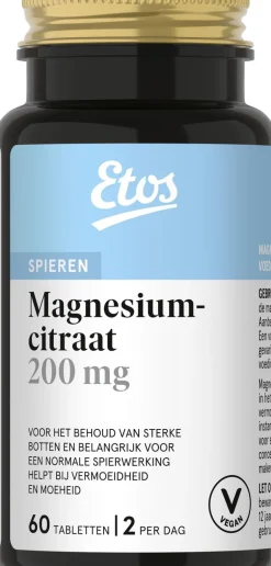 Etos magnesiumcitraat 200mg 60st