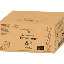 Etos Puur & Zacht Luierbroekjes Maat 6 Extra Large 15+ kg 48 stuks
