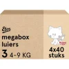 Etos Woezel & Pip Luiers Midi Maat 3 4-9 kg Megabox 4x40 stuks