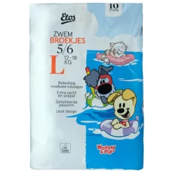 Etos Woezel en Pip Zwemluiers Maat L 10 stuks