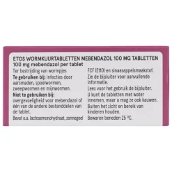 Etos Wormkuurtabletten 100 mg