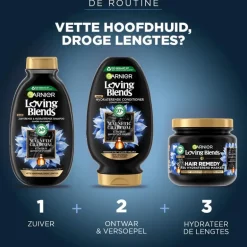 Garnier Loving Blends Charcoal Shampoo 300 ML