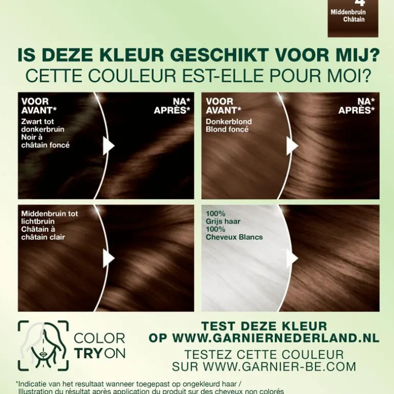 Garnier Nutrisse Crème Permanente Haarverf 4 Middenbruin