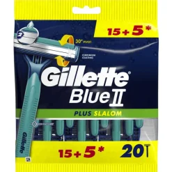 Gillette Blue2 Plus Slalom Wegwerpmesjes 20 Stuks