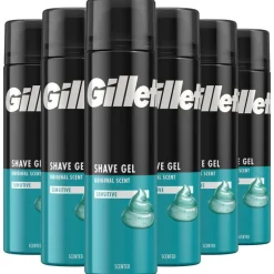 Gillette Classic Sensitive Scheergel Gevoelige Huid 200 ML Multipack 6 stuks