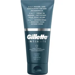 Gillette Intimate 2-In-1 Scheercrème & Reiniger Voor Intieme Zone 177 ML