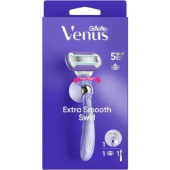 Gillette Venus Deluxe Smooth Swirl Extra Glad Scheersysteem 5 Blades