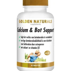 Golden Naturals Calcium & Bot Support Tabletten 60 stuks