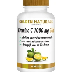 Golden Naturals Vitamine C 1000 mg Gold Tabletten 60 stuks