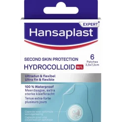 Hansaplast Second Skin Protectoin Waterproof en Transparante Pleister Strips 6 stuks