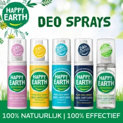 Happy Earth 100% Natuurlijke Lavender Ylang Deodorant Spray 100 ML