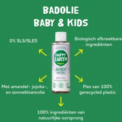Happy Earth 100% Natuurlijke Baby & Kids Bad Olie 150 ml