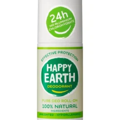 Happy Earth 100% Natuurlijke Unscented Deodorant Roller 75 ML
