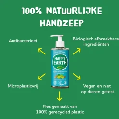 Happy Earth 100% Natuurlijke Cedar Lime Handzeep 300 ML
